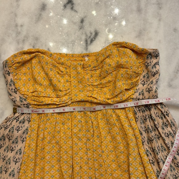 Free People Across The Sea Tunic Top Citrus yellow size medium - Picture 10 of 16